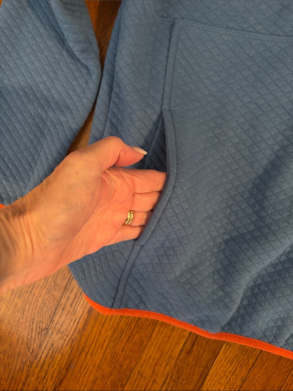 L.L. Bean Quarter Snap Quilted Pullover - Kids L (14-16), fits adult size small - Picture 5 of 6